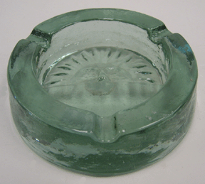 Mexican Hand Blown Glass Ashtray