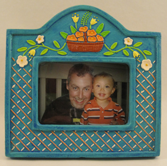 Mexican Ceramic Hand Painted Picture Frames