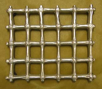 Mexican Pewter "Grate" Trivet - Large