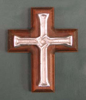 Mexican Pewter - Interlaced Cross