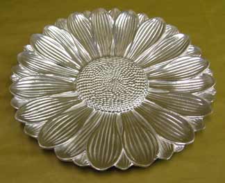 Mexican Pewter - Sunflower Tray