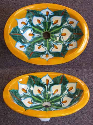 Hand Painted Mexican Sink